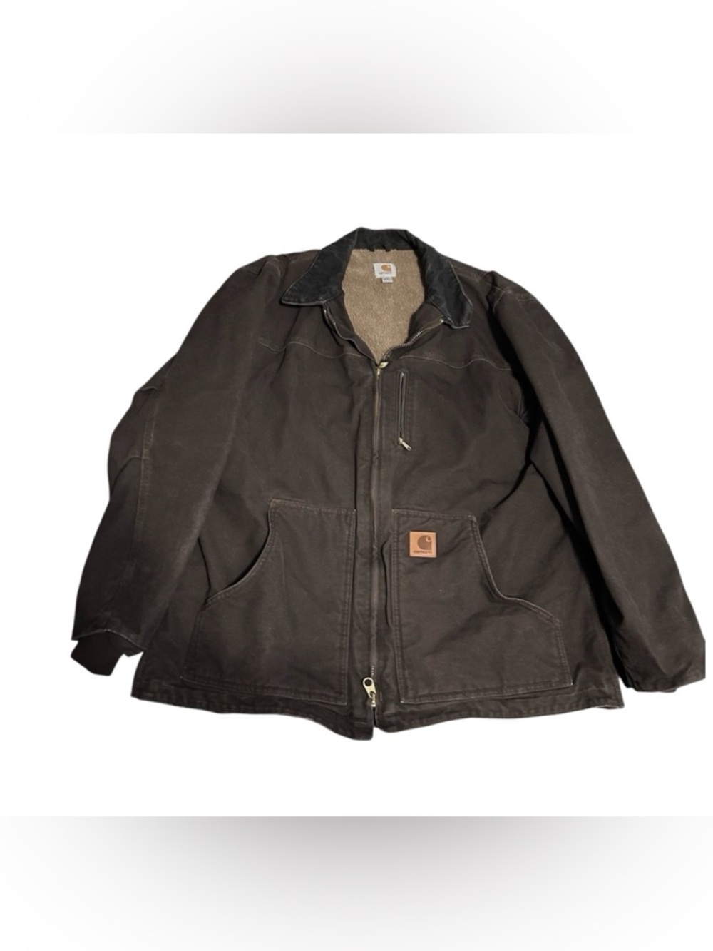Carhartt Men's Dark Brown Field Jacket. Size XL Tall